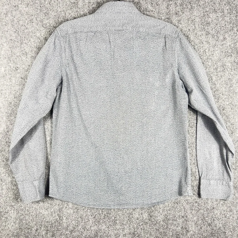 Banana Republic Mens Button Front Shirt Gray Long Sleeve Pocket Casual Small‎